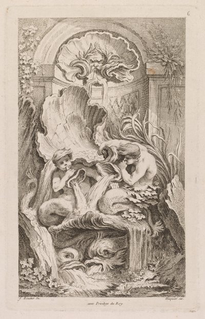 Libro delle Fontane: No. 6, c. 1736 da Gabriel Huquier