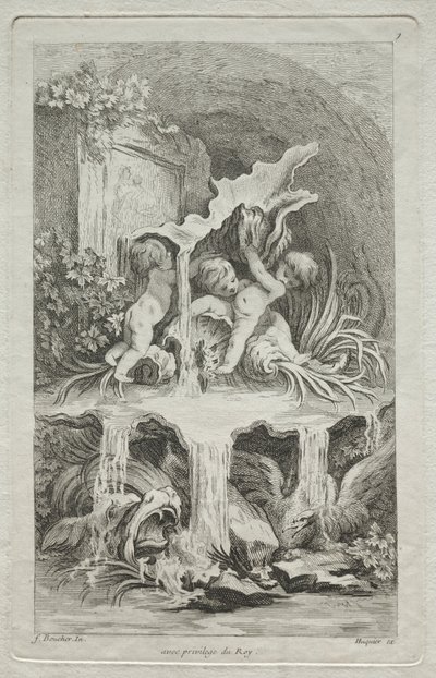 Libro delle Fontane: No. 7 da Gabriel Huquier