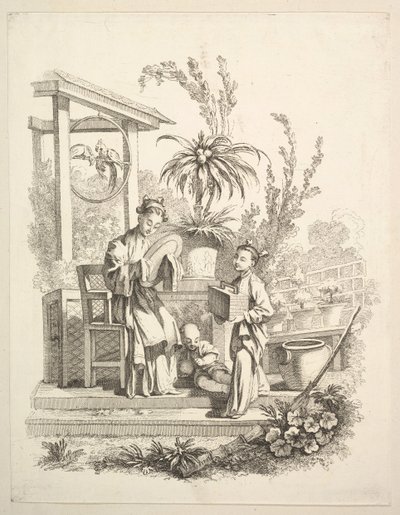 La Toilette, ca. 1742 da Gabriel Huquier