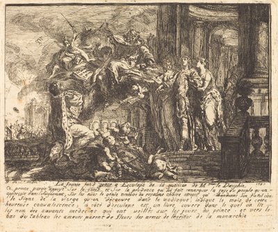 Allegoria della convalescenza del Delfino da Gabriel Jacques de Saint Aubin