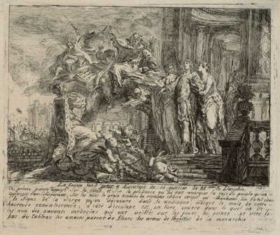 Allegoria sulla convalescenza del Delfino da Gabriel Jacques de Saint Aubin