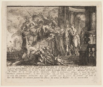Allegoria sulla convalescenza del Delfino da Gabriel Jacques de Saint Aubin