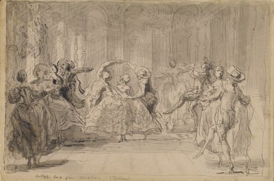 Balletto da "Le Fate Rivali" da Gabriel Jacques de Saint Aubin