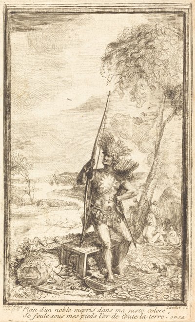 Frontespizio: Composizione allegorica da Gabriel Jacques de Saint Aubin