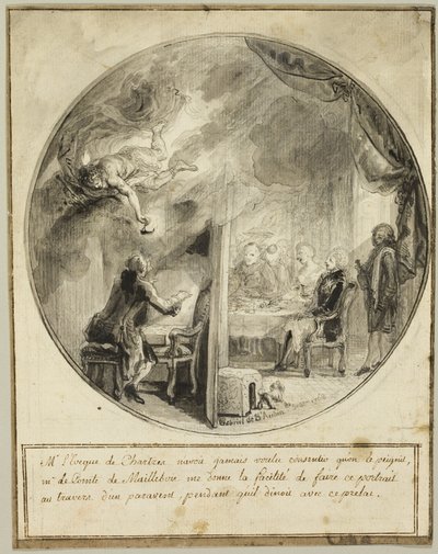 Ritratto del vescovo di Chartres da Gabriel Jacques de Saint Aubin