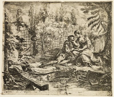 Conversazione galante da Gabriel Jacques de Saint Aubin