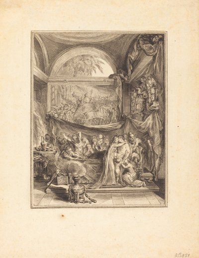 La morte di Germanico da Gabriel Jacques de Saint Aubin