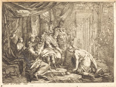 Riconciliazione di Assalonne e Davide da Gabriel Jacques de Saint Aubin