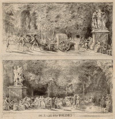 Scene dalle Tuileries: le sedie e il carrello dell