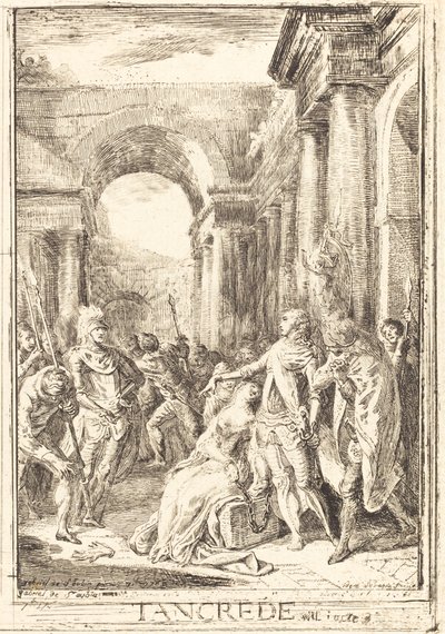 La Sfida [destra] da Gabriel Jacques de Saint Aubin
