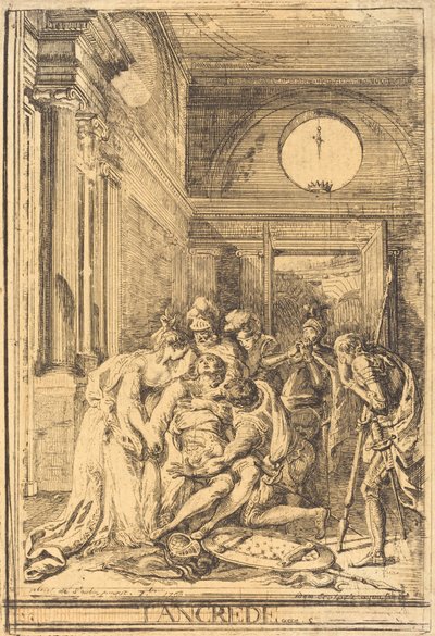 La Morte di Tancredi da Gabriel Jacques de Saint Aubin