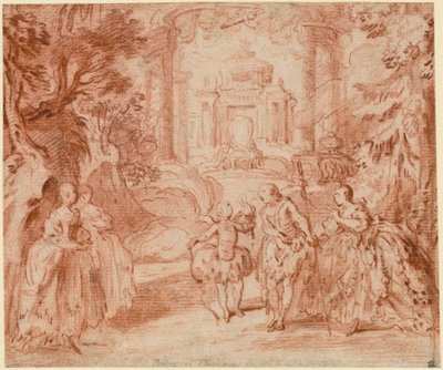 Il divertimento da "La principessa di Navarra" di Voltaire da Gabriel Jacques de Saint Aubin