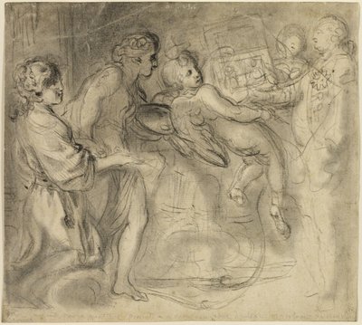 Il genio della pittura da Gabriel Jacques de Saint Aubin