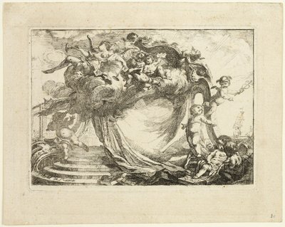 Vignetta per un indirizzo da Gabriel Jacques de Saint Aubin
