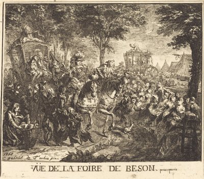 Veduta della Fiera di Beson da Gabriel Jacques de Saint Aubin