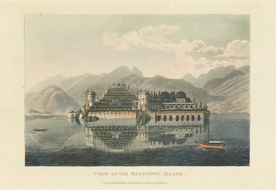 Vista della Bella Isola Isola Bella, Lago Maggiore, prima del 1820 da Gabriel Ludwig Lory