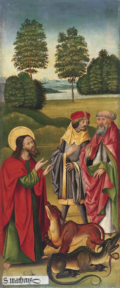 Il miracolo di San Matteo che doma i draghi, 1478 da Gabriel Mälesskircher
