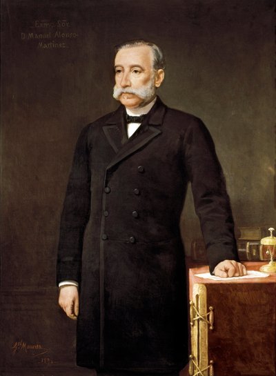 Ritratto di Manuel Alonso Martinez (1827-1891), avvocato e politico spagnolo membro del Partito dell
