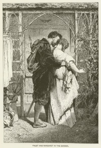 Faust e Margherita nel giardino da Gabriel Max