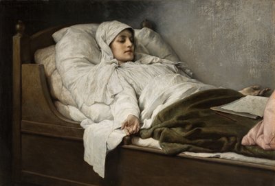 La veggente di Prevorst in sonno profondo, 1892 da Gabriel Max