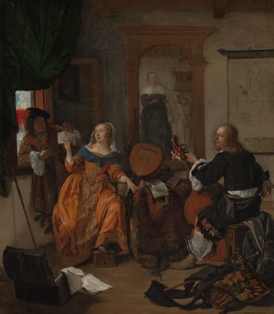 Una festa musicale da Gabriel Metsu