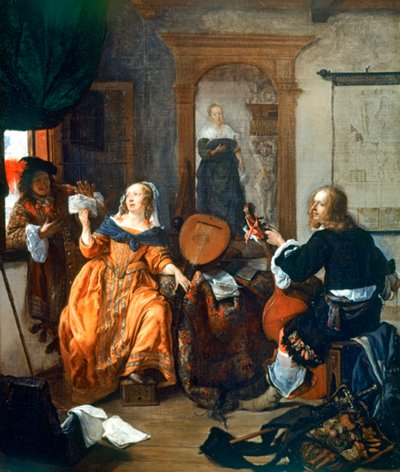 Una festa musicale, 1659 da Gabriel Metsu