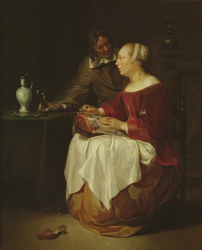 La merlettaia da Gabriel Metsu