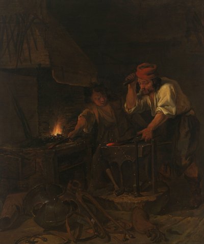 Il fabbro delle armi da Gabriel Metsu