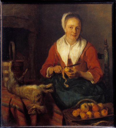 La buccia di mela da Gabriel Metsu