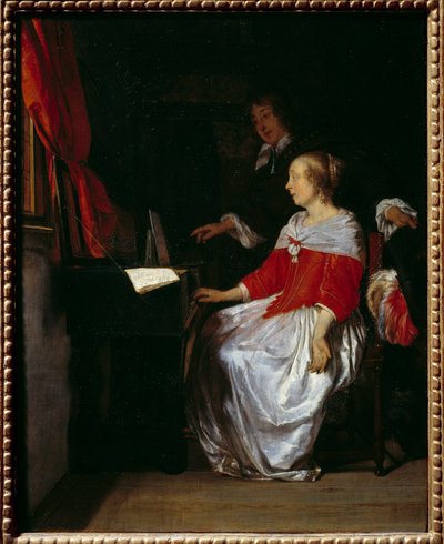 Lezione di virginale da Gabriel Metsu
