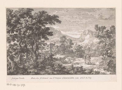 Cristo e i discepoli di Emmaus da Gabriel Perelle