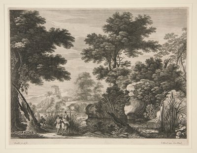 Paesaggio con la Fuga in Egitto da Gabriel Perelle