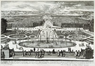 La vasca di Latona nei giardini del castello di Versailles - di Perelle, fine XVII secolo da Gabriel Perelle
