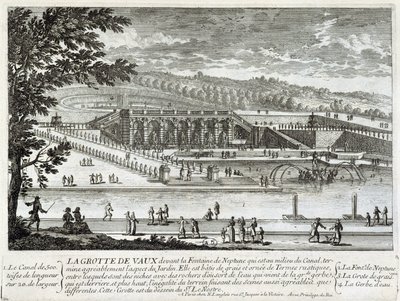 Veduta della grotta di Vaux Le Visomte (Vaux-Le-Vicomte) da Gabriel Perelle