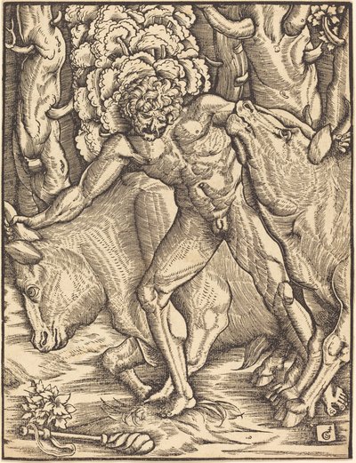 Ercole che porta via il bestiame di Gerione da Gabriel Salmon