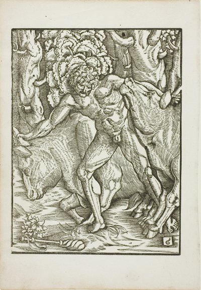 Le fatiche di Ercole: Cattura dei buoi di Geryones a Erythia da Gabriel Salmon