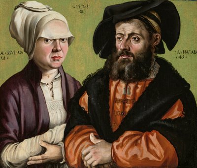 Doppio ritratto di una coppia di sposi, a mezzo busto da Gabriel Zehender