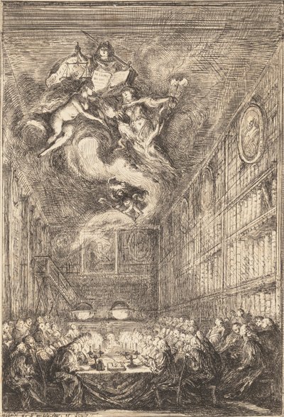 Una Conferenza di Avvocati, 1776 da Gabriel de Saint Aubin