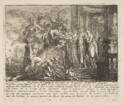 Allegoria sulla Convalescenza del Delfino da Gabriel de Saint Aubin