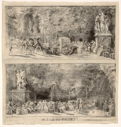 Scene dalle Tuileries: Le sedie e il carrello dell