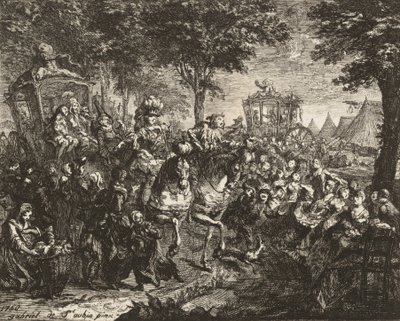 Vista della Fiera di Beson da Gabriel de Saint Aubin