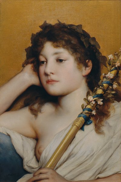 Testa di donna pensierosa da Gabriel von Max