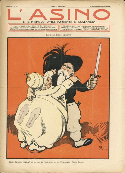 Illustrazione di Galantara (1865-1937) per la Copertina di L