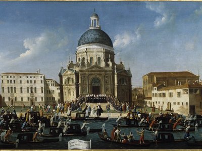 Matrimonio di una nobile dama a Santa Maria della Salute da Gabriele Bella