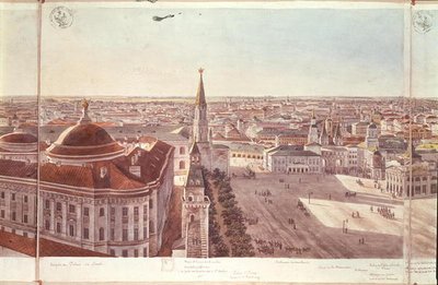 Panorama di Mosca, raffigurante l