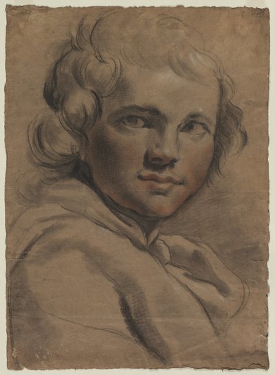 Testa di un Giovane (recto) da Gaetano Gandolfi