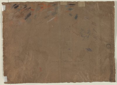 Schizzo di una Testa (verso) da Gaetano Gandolfi