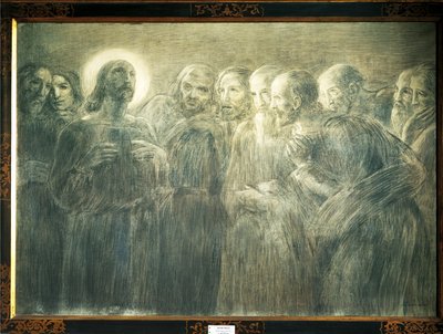 Cristo tra gli Apostoli da Gaetano Previati