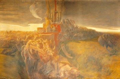 La battaglia di Legnano: La difesa del Carroccio da Gaetano Previati