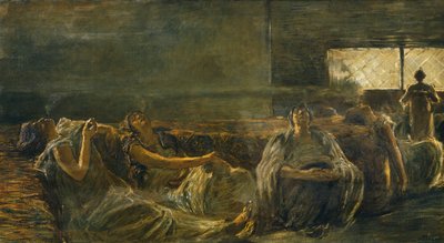 Fumatori di oppio da Gaetano Previati